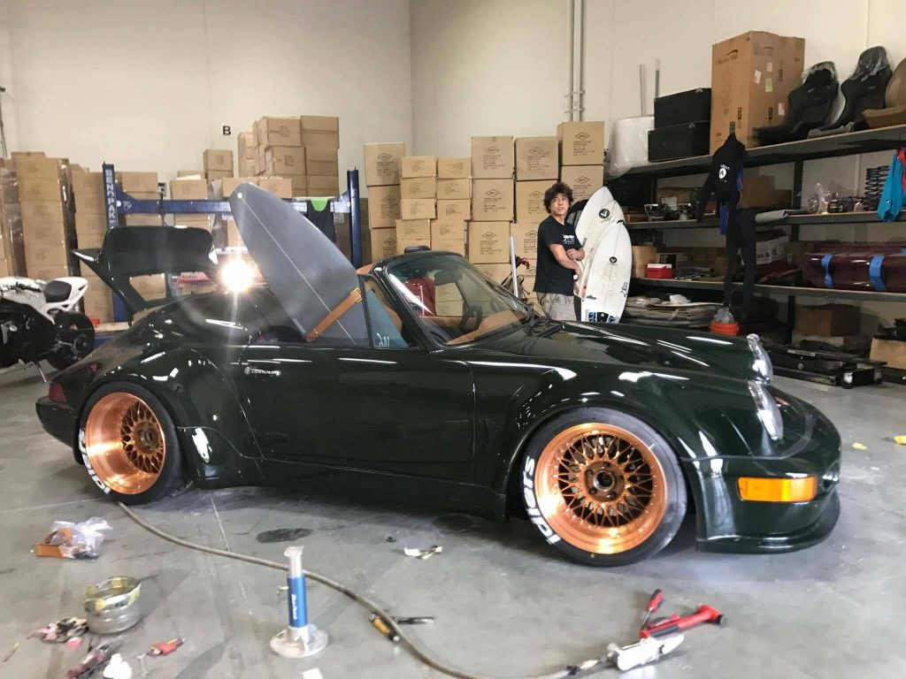 RWB Porsche (Akira Nakai in the background)